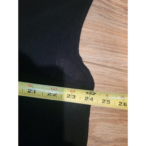 Bryn Walker Nolan Tunic Large Cowl Neck‎ Cotton Gauze Top Black - Picture 8 of 14